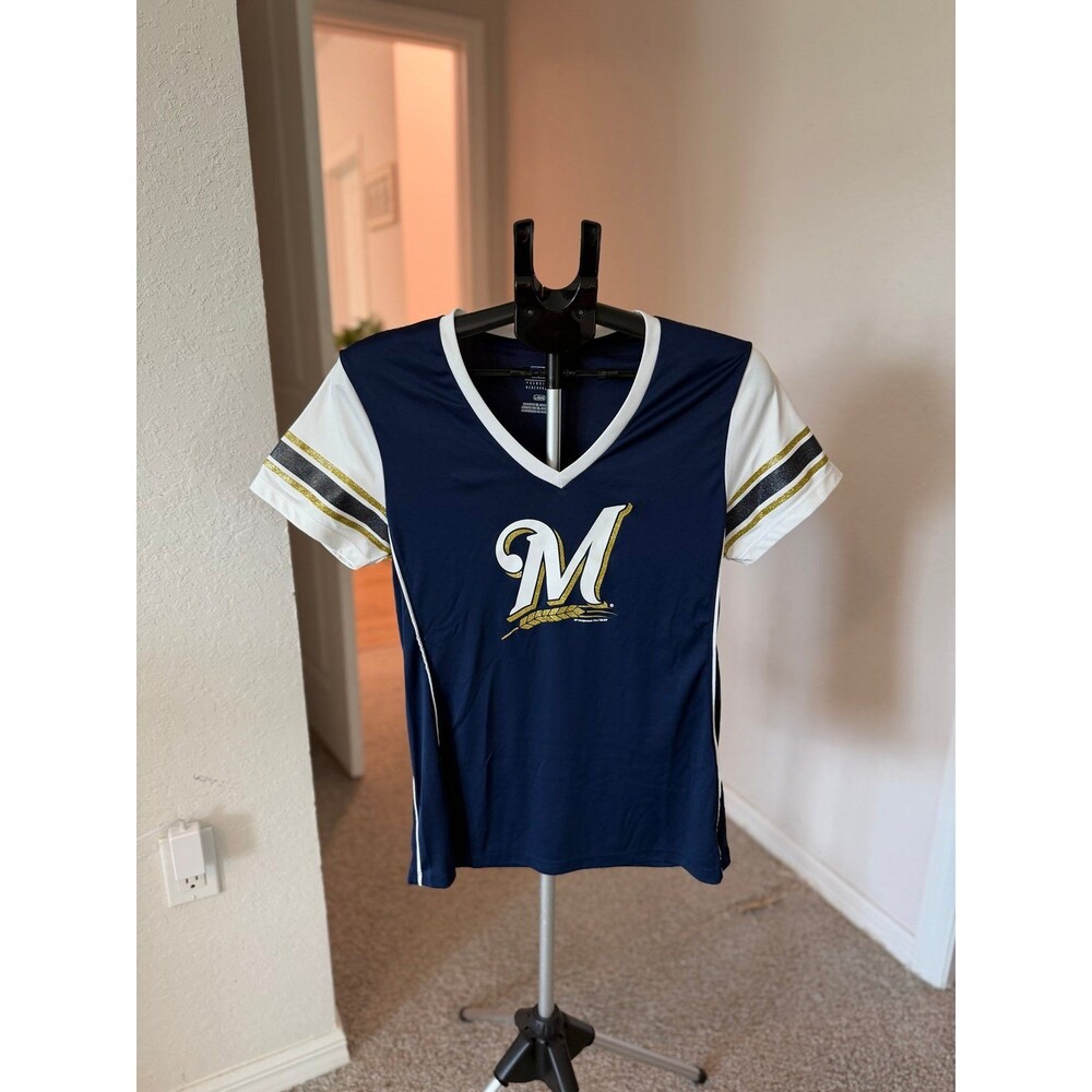 Milwaukee Brewers MLB Baseball Women’s Fashion Jersey Size Large
